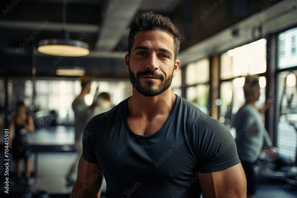 Man gym fit lifestyle fitness young male adult exercise athletic person sport body healthy Man gym fit lifestyle fitness young male adult exercise athletic person sport body healthy