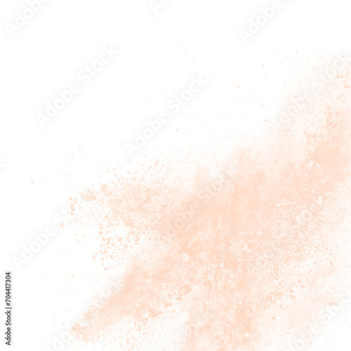 Peach color powder explosion