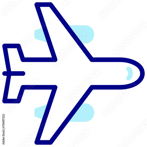 airplaine  shipping filled outline vector icon photo