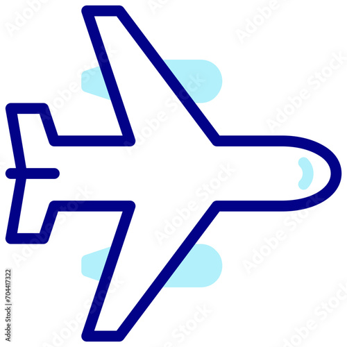 airplaine  shipping filled outline vector icon