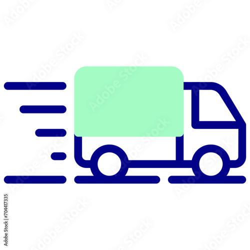 fast shipping filled outline vector icon