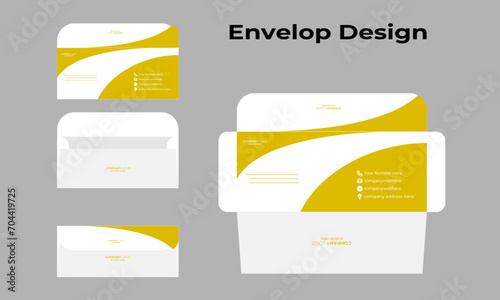 Envelop Design, modern envelop design, unique envelop design, official envelop design.