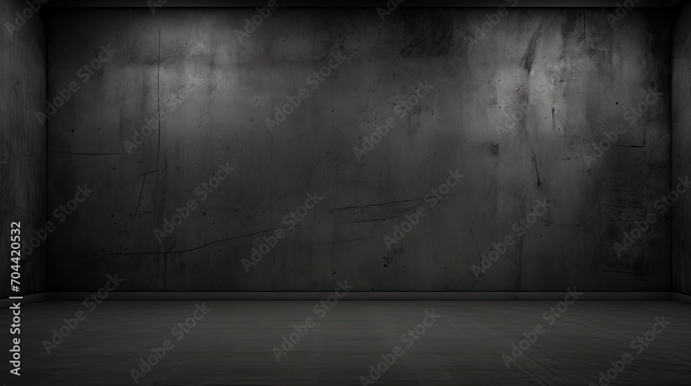 Dark walls, slightly light black concrete cement texture for background Dark walls, slightly light black concrete cement texture for background