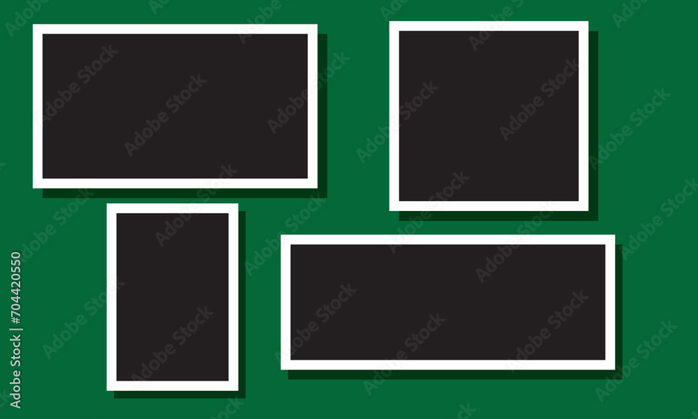 Happy family pinned portraits set. Smiling parents with children celebrating kids birthday and newlyweds with parents-in-law on wedding ceremony pictures with pins and clips flat vector illustrations Happy family pinned portraits set. Smiling parents with children celebrating kids birthday and newlyweds with parents-in-law on wedding ceremony pictures with pins and clips flat vector illustrations