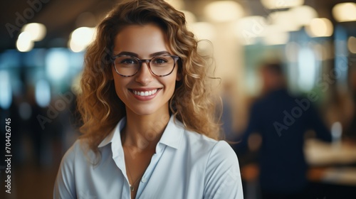 portrait of a young businesswoman smiling
