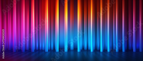 Abstract colorful lines background, 3d render