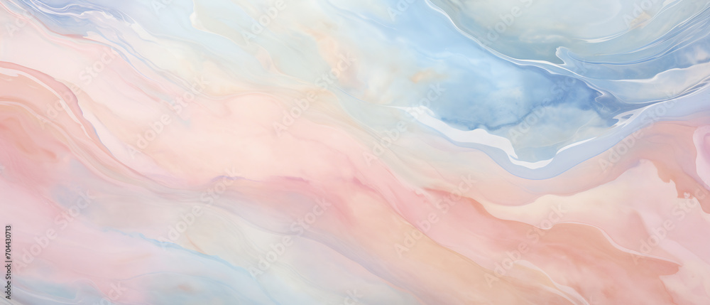 A blend of soft pastel colors swirled in a marble-like texture.
