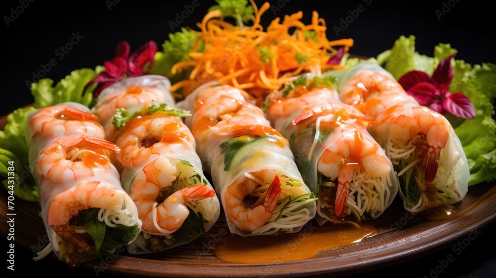 Fresh Shrimp Spring Rolls Vietnamese food Fresh Shrimp Spring Rolls Vietnamese food