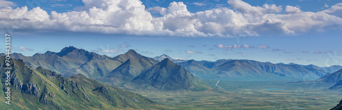 Mountains in tundra