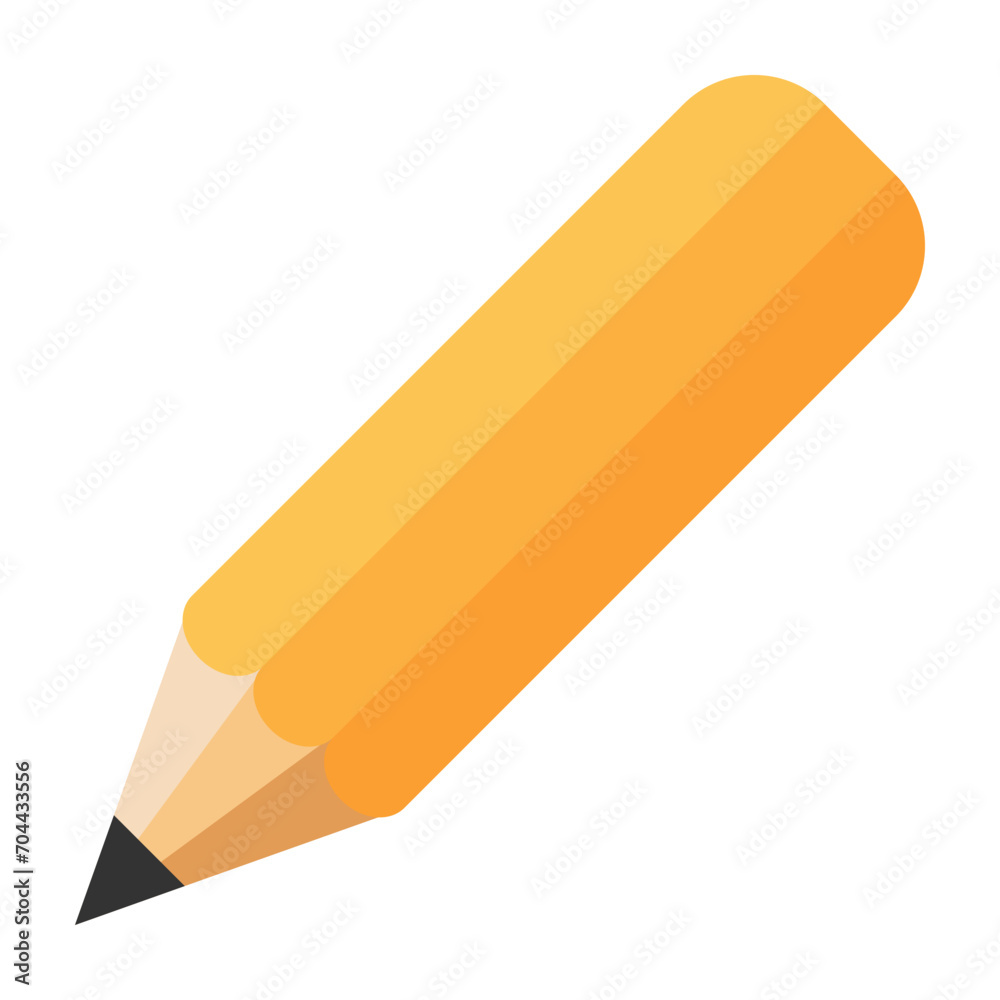Pencil icon isolated on white background Pencil icon isolated on white background
