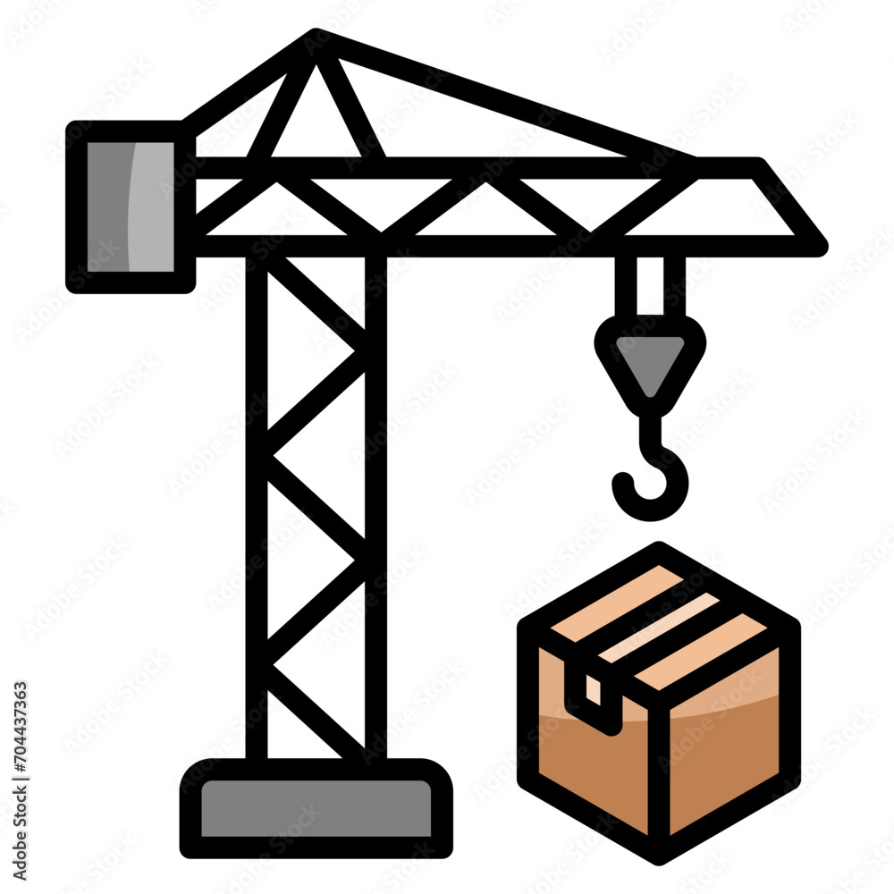 Crane Icon Element For Design Crane Icon Element For Design