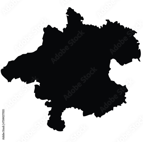 Oberösterreich - map of the region of the country Austria