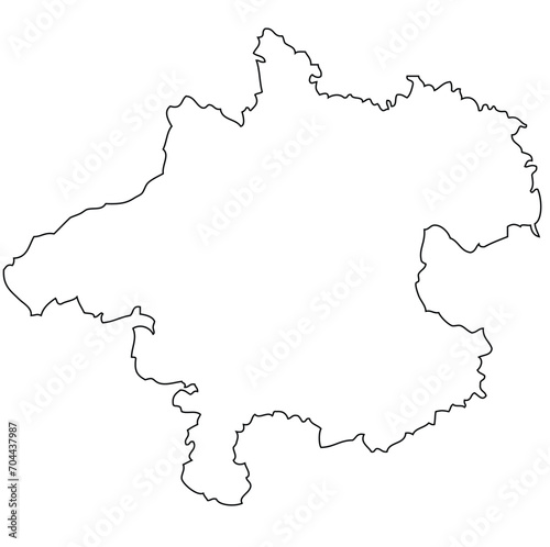 Oberösterreich - map of the region of the country Austria