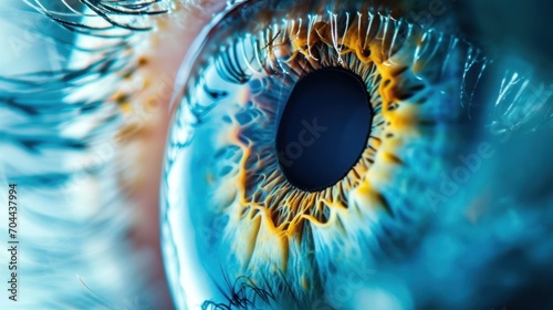 Macro Image of Eye, Cataract Surgery Concept