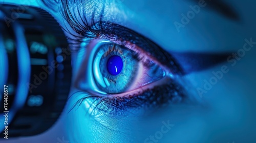 Macro Image of LASIK Eye Surgery: Cornea Reshaping Procedure photo
