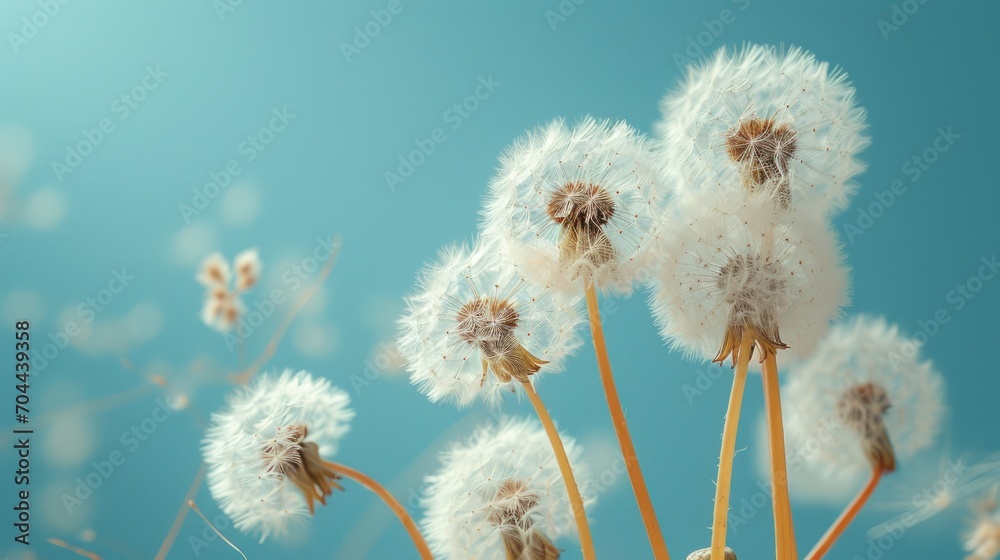 Dandelion seed heads Dandelion seed heads