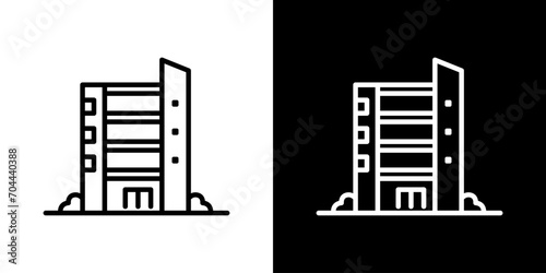 シンプルなマンションアイコン