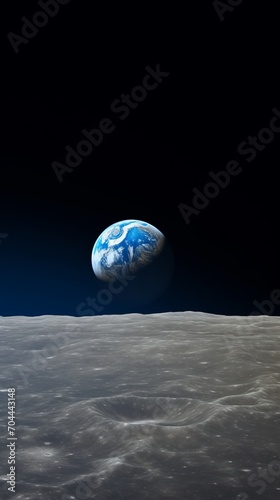 A Breathtaking View of Earth from the Moon