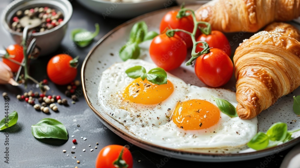 Sunny Side Delights, A Whimsical Brunch Spread Featuring Fluffy Croissants and Scrumptious Eggs Sunny Side Delights, A Whimsical Brunch Spread Featuring Fluffy Croissants and Scrumptious Eggs