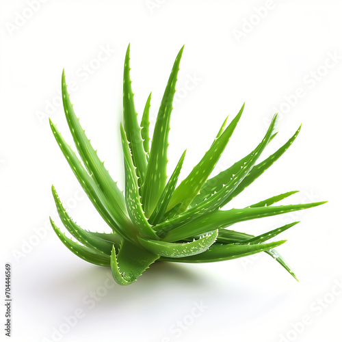 3d aloe vera isolated on white