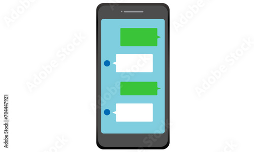 メール　履歴あり　スマートフォン　スマホ　SNS　画面黄色