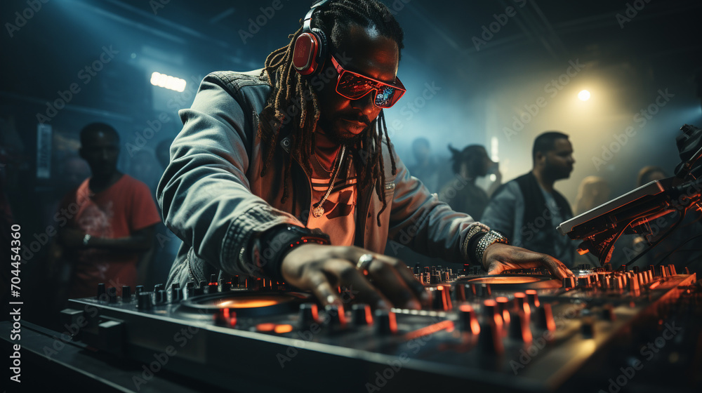 dj in action dj in action