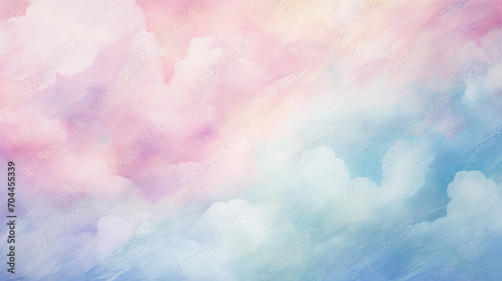 cloud or cotton candy style soft background texture - obrazy, fototapety, plakaty 