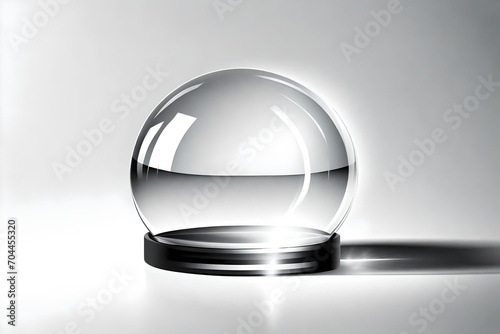 glass ball on a white background