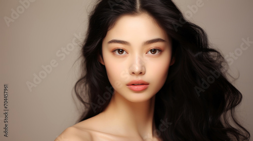 A beautiful young asian woman