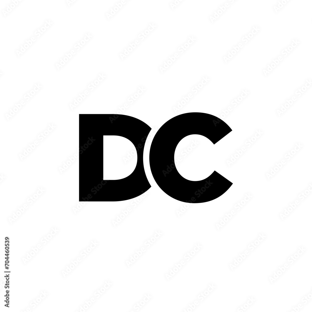 Letter D and C, DC logo design template. Minimal monogram initial based logotype. Letter D and C, DC logo design template. Minimal monogram initial based logotype.