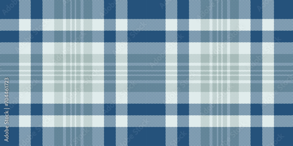 Customizable tartan plaid background, dreamy check fabric vector. Lined seamless textile texture pattern in cyan and white colors. Customizable tartan plaid background, dreamy check fabric vector. Lined seamless textile texture pattern in cyan and white colors.