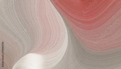 beautiful and smooth dynamic elegant graphic modern curvy waves background illustration with silver baby pink and moderate red color