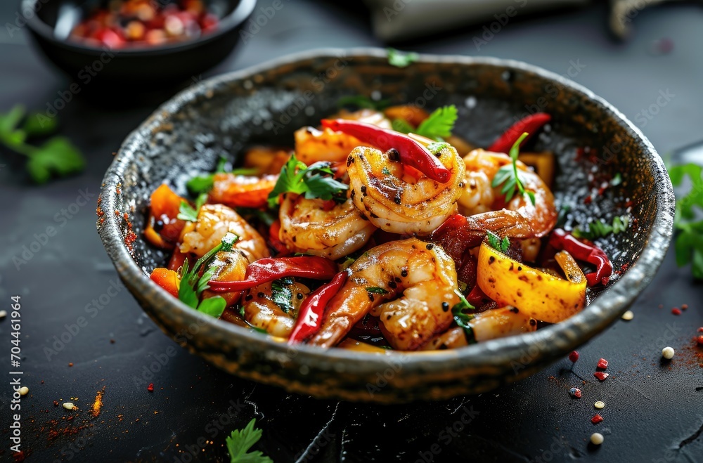 Sizzling Shrimp Stir-Fry with Chili and Garlic Sizzling Shrimp Stir-Fry with Chili and Garlic