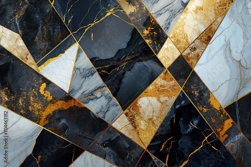 Abstract minimalist geometric marble agate luxury wallpaper background pattern. Mosaic dendritic lines.