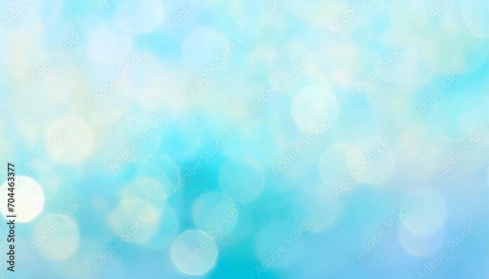 soft unfocused horizontal banner background bokeh graphic with dodger blue light sky blue and turquoise colors space for text or image - obrazy, fototapety, plakaty 
