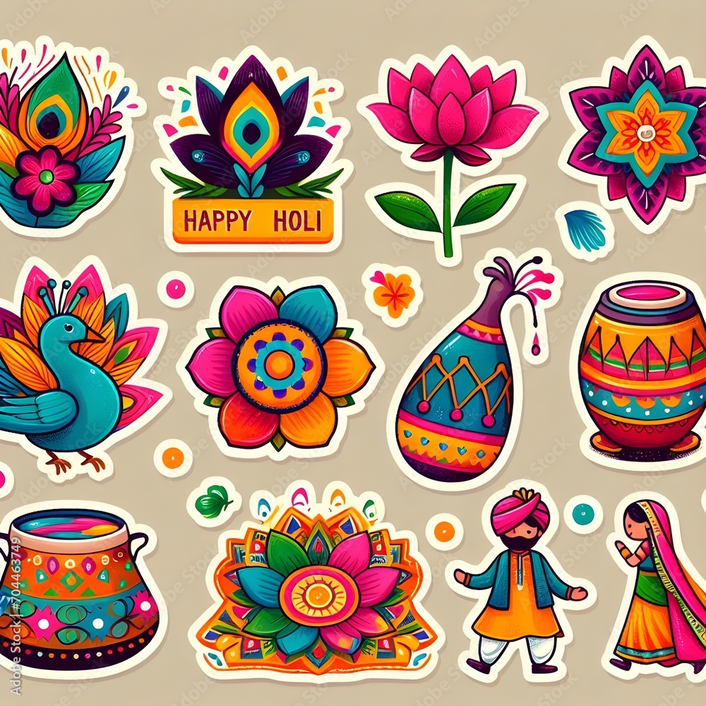 illustration of abstract colorful Happy Holi background card design for color festival of India celebration greetings social media illustration of abstract colorful Happy Holi background card design for color festival of India celebration greetings social media