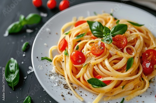 Classic Italian Pasta with Fresh Cherry Tomatoes and Basil