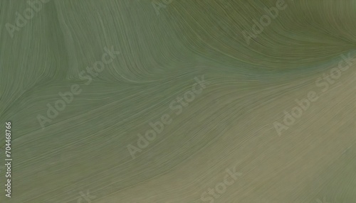 unobtrusive header with elegant curvy swirl waves background design with dark sea green dark olive green and dim gray color