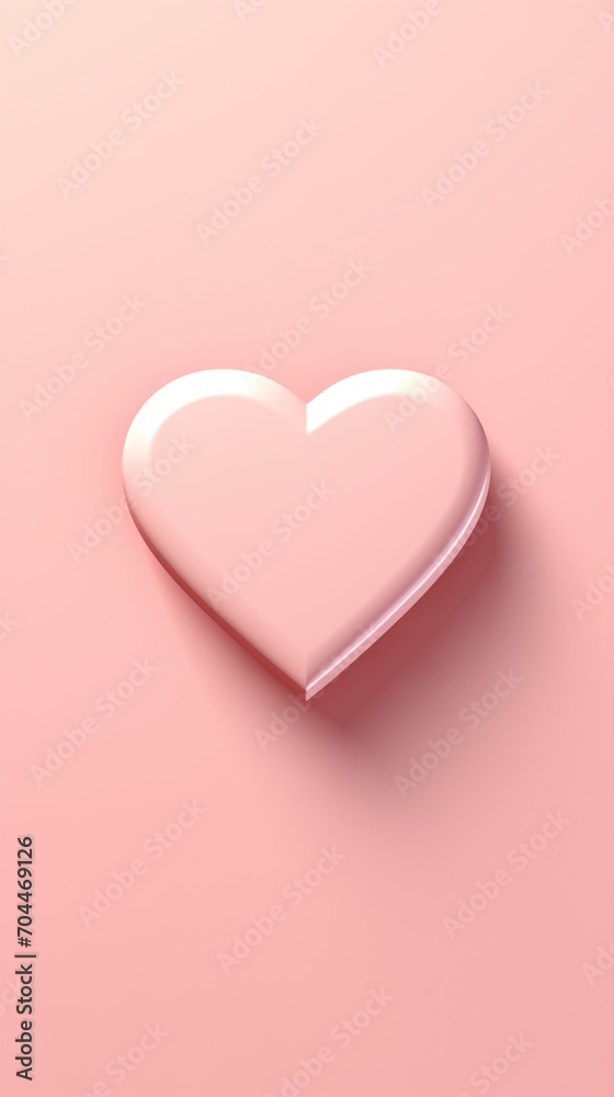 Valentine's Day love peach fuzz color heart romantic greeting card background,