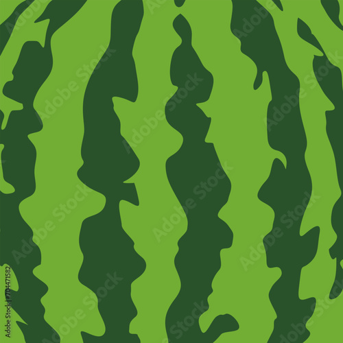 Summer juicy green pattern of watermelon skin. Striped texture water melon rind. Cheerful bright ripe print. Design of greeting cards, posters, patches, prints on clothes, emblems. Watermelon pattern.