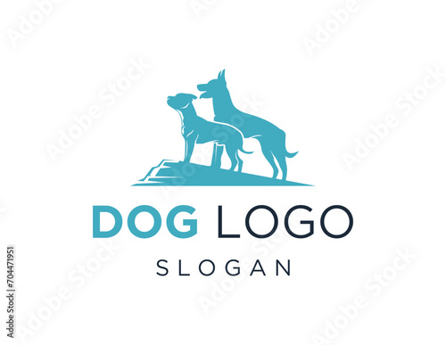 The logo design is about Dog and was created using the Corel Draw 2018 application with a white background.