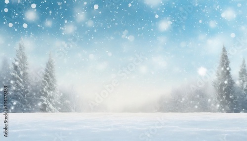 christmas background with snow generative ai © Enzo