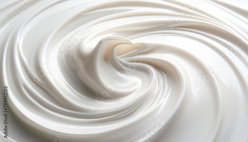texture of white cream close-up. macro smear of cream. © Juli Puli