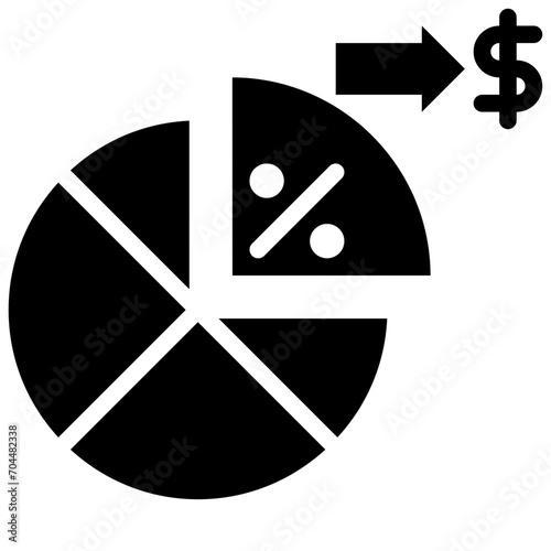 stock share glyph style icons