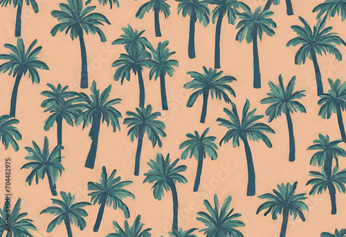 Palm tree background, several coconut trees, palm trees, summer, large background