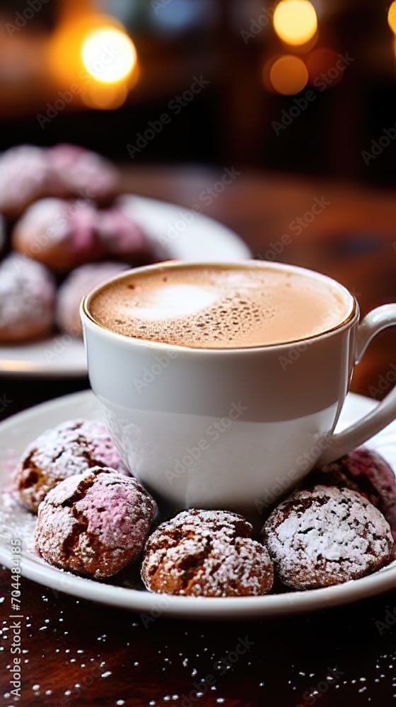 A Close-up of a Freshly Brewed Cup of Coffee with a Plume of Steam Rising From The Surface A Close-up of a Freshly Brewed Cup of Coffee with a Plume of Steam Rising From The Surface