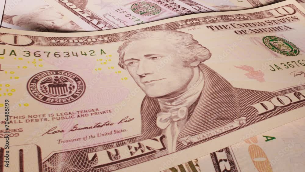 Ten dollars close up Ten dollars close up