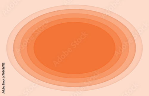 abstract peach background with paper cut circles