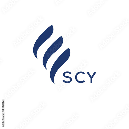 SCY Letter logo design template vector. SCY Business abstract connection vector logo. SCY icon circle logotype.
