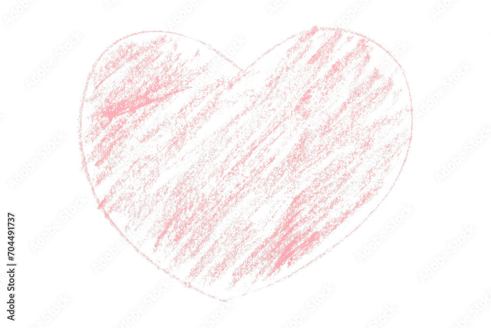 Pencil drawn pink heart isolated on transparent background. Pencil drawn pink heart isolated on transparent background.